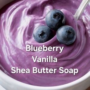 RESTOCKED! Blueberry Vanilla Shea Butter Soap 4oz